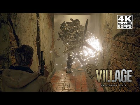 Sturm Boss Fight in HARDCORE Difficulty | RESIDENT EVIL 8 VILLAGE Scene - Game CLIP 4K UHD 60fps