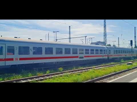 Einfahrt der 101 074-3 am IC2083 in Freilassing am 19.7.2025