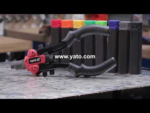 Заклепочник двуручный YATO для нитогайок и заклепок, L 260 мм