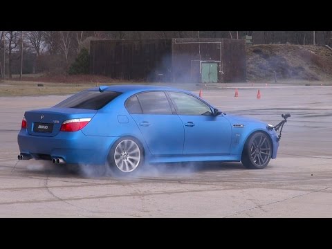 BEST of BMW M5 V10!! BURNOUT, DRIFTS, REVS!!