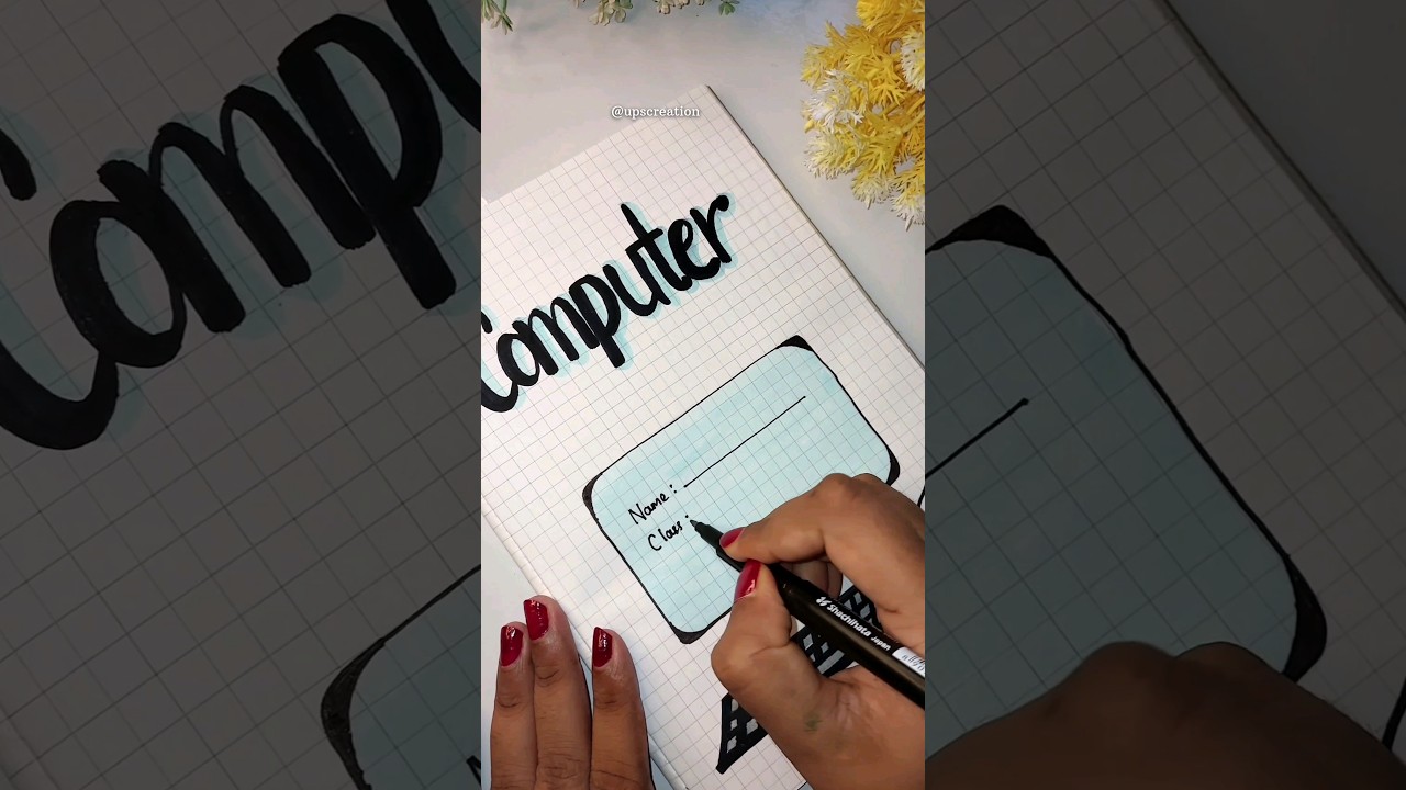 COMPUTER🖥️✨🤩 Front page design || Project Paper & Assignment || #shorts #ytshort #computer