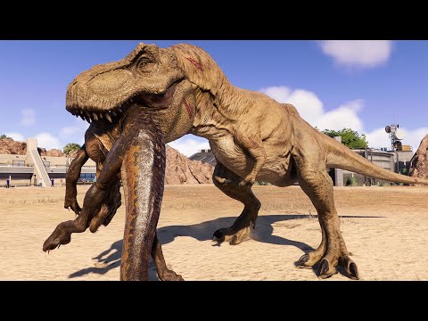 1 T-REX vs ALL CARNIVORES Survival Mode! Jurassic World Evolution 2