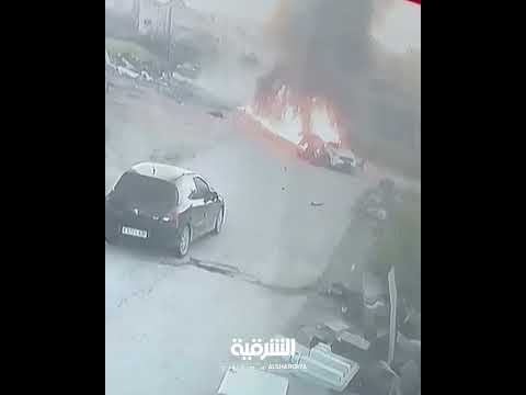شاهد بالفيديو.. غارة إسرائيلية تستهدف سيارة في مدينة جنين شمال الضفة الغربية#الشرقية_نيوز