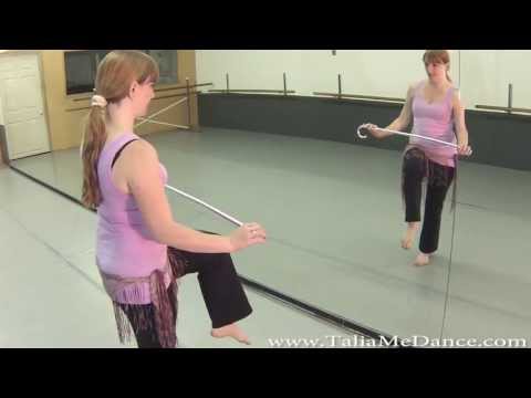 Video of Belly Dance Lesson With Talia - Cane Dance Saidi Sweep - S2:E18 Lesson #58