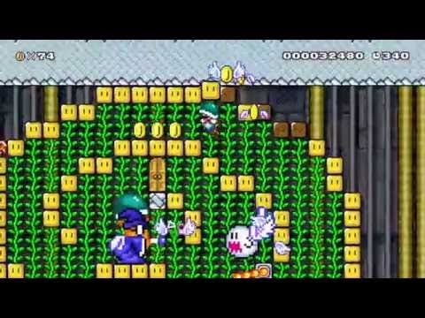 Kamek's Cranky Casserole! by Lepharian - SUPER MARIO MAKER - No Commentary 一 1AJ