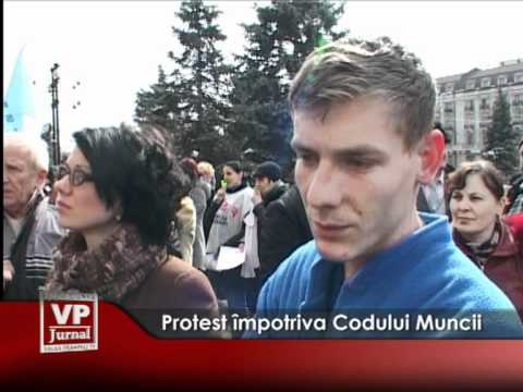 Protest împotriva Codului Muncii