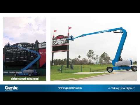 Product Application: Genie ZX™-135 Self-Propelled Articulating Boom Lift - ANSI