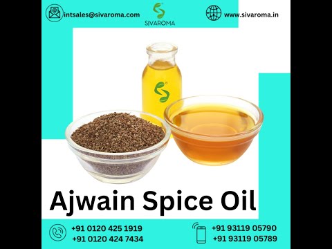 Aromatherapy Ajwain Spice Oil, 100% Pure