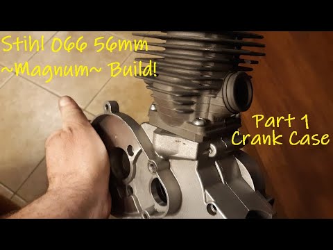 56mm Stihl 066 Magnum Bicycle Build! Part 1: Crank Case