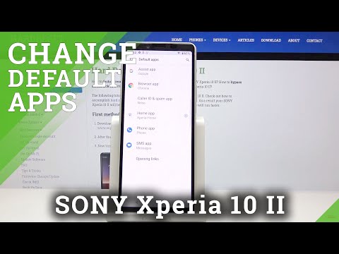 How to Change Default Apps in SONY Xperia 10 II – Manage Default Apps