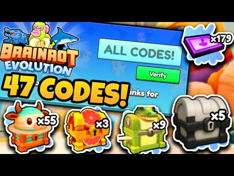 All NEW Working Codes In Brainrot Evolution Update! (47 Codes!)