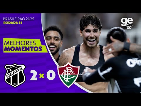 Gols e lances de Ceará x Fluminense