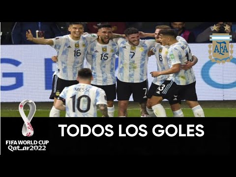 Todos los goles de la Selección Argentina en las eliminatorias a Qatar 2022