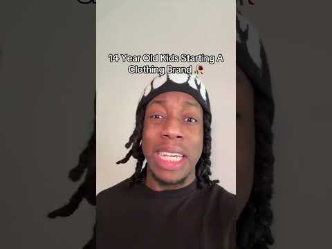 14 year old kids starting a clothing brand 🥀