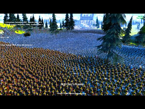 40K Medieval Army Vs Wolverine - Ultimate Epic Battle Simulator UEBS