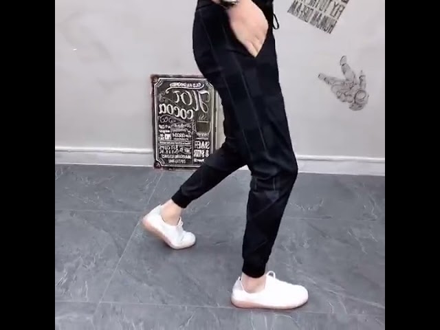 Vídeo relacionado con Pantalones de chándal para hombre de invierno, harajuku cargo, pantalones de entrenamiento, pantalones de chándal de piernas anchas, pantalones informales, pantalones de ocio, pantalones de tela