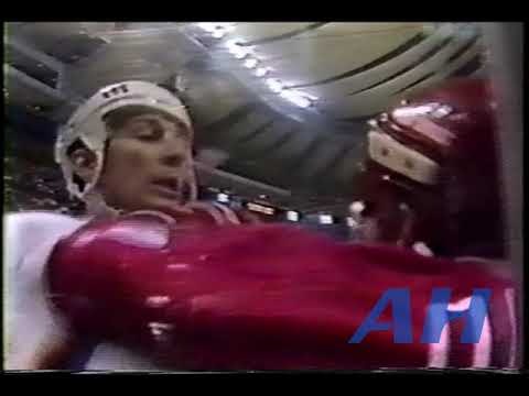 NHL Oct. 25, 1986 Charlie Bourgeois,STL v Adam Oates,DET x2 Clips St. Louis Blues Detroit Red Wings