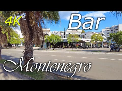 Bar, Montenegro, 🌡T+29C°🌞 - virtual travel, walking tour - 4k