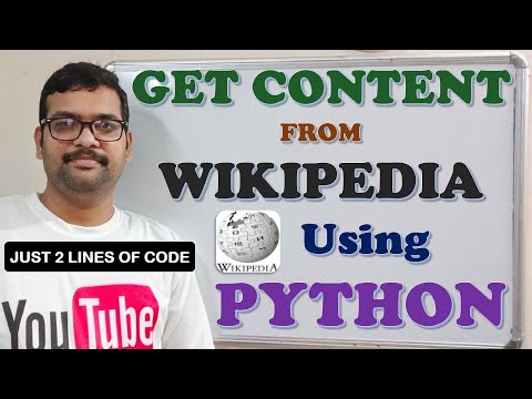 GET CONTENT FROM WIKIPEDIA USING PYTHON || WIKIPEDIA SEARCH USING PYTHON