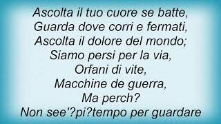 Andrea Bocelli - Macchine Da Guerra Lyrics