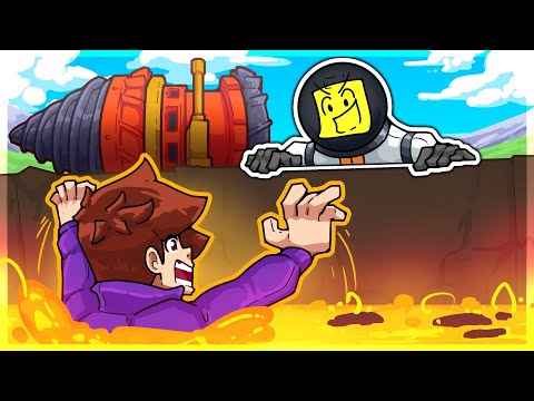 We Survived an Active Volcano using a GIANT DRILL SHIP in Volcanoids