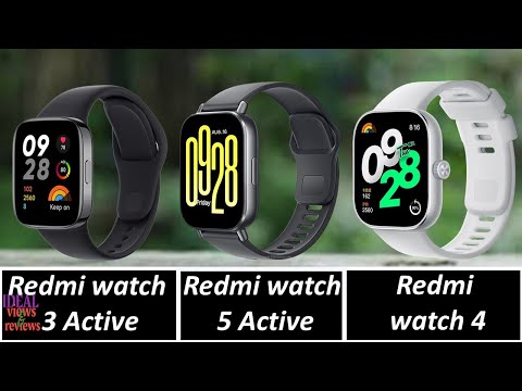 xiaomi redmi watch 3 Active vs Redmi watch 5 Active vs Redmi watch 4