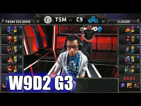 TSM vs Cloud 9 | S5 NA LCS Summer 2015 Week 9 Day 2 | Team Solomid TSM vs C9 W9D2 G3