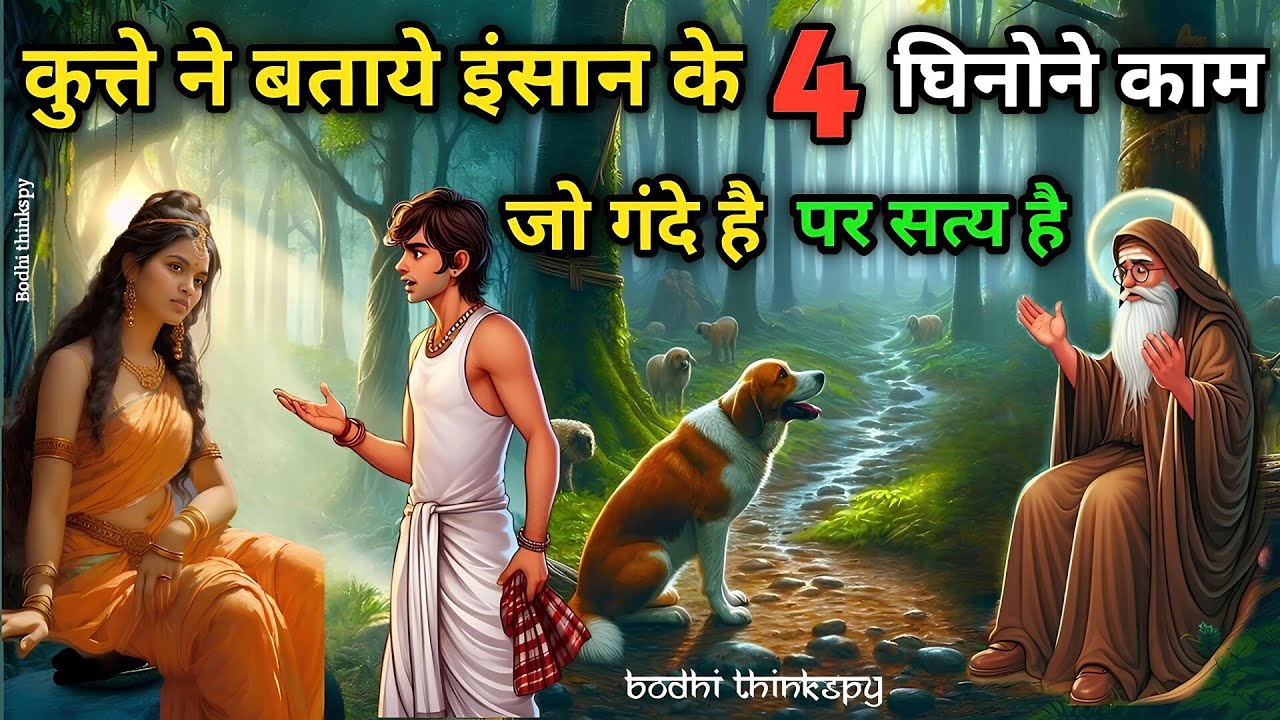 कुत्ते ने बताये इंसान के 4 घिनोने काम जो गंदे है पर सत्य है | Goutam Buddha Stories । Bodhi thinkspy