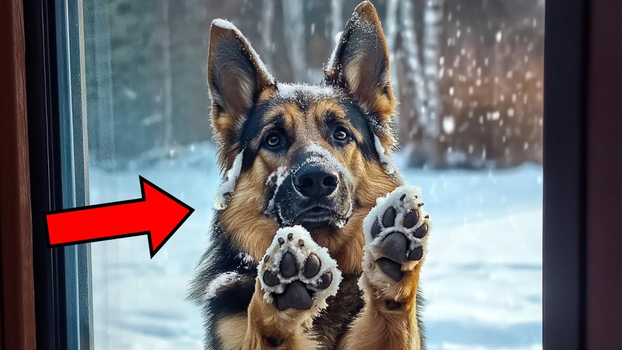 Freezing German Shepherd Begs For Help, What The Man Did Shocked Everyone!