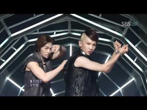 SHINee - Up & Down + Lucifer (SHINee - up and down + Lucifer) @ SBS Inkigayo popular song 100725