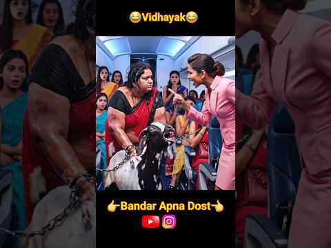 Tuntun Mausi ka Airhostage se panga - Vidhayak aya 🤣🤣 Funny Monkey video #shorts #aimonkey #aivlog