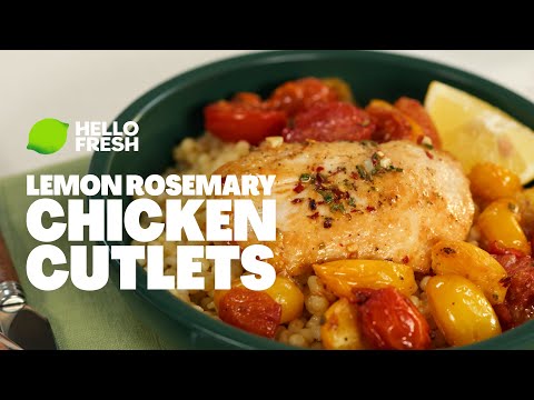 Lemon Rosemary Chicken Cutlets │Quick and Delicious