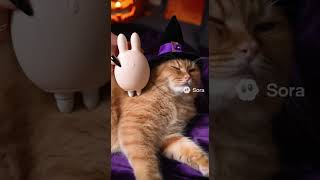 Download lagu Cat gets breakfast in bed, toy massages, and naps in silk sheets #ytshorts #cat # #funny mp3