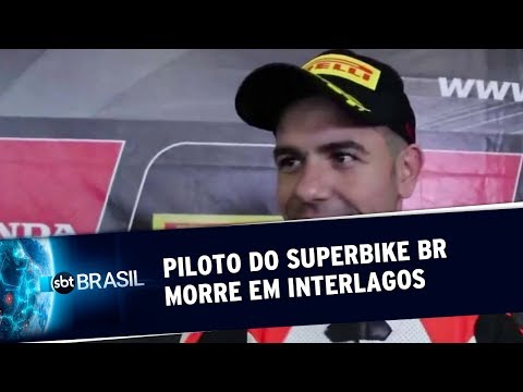 Piloto do Superbike BR morre em acidente no Autódromo de Interlagos | SBT Brasil (27/05/19)