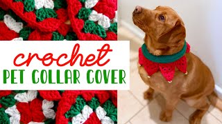 Holiday Elf CROCHET Pet Collar Cover (FAST & Easy For Dogs & Cats!)