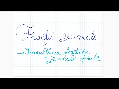 Decimal fractions (3) - Multiplication of finite decimal fractions