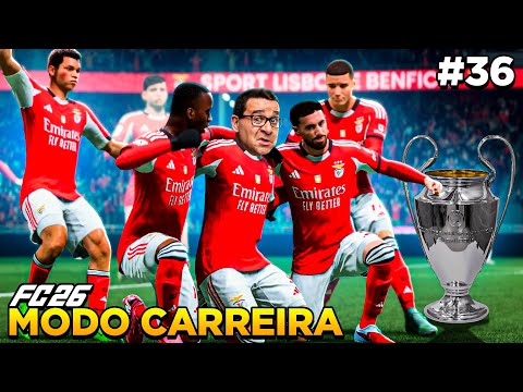 EAFC 26 MODO CARREIRA #36 - QUE SHOW NO CHAMPIONS LEAGUE