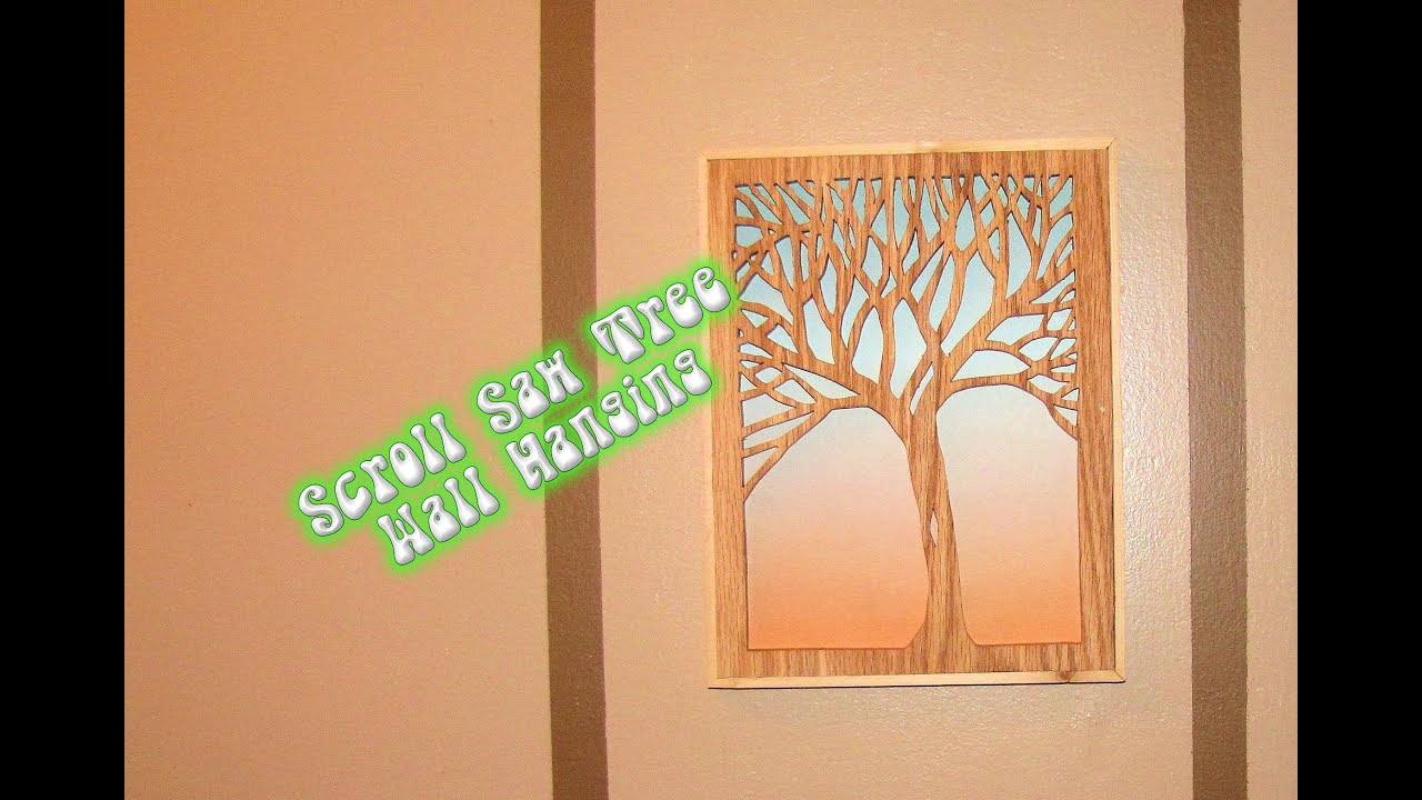Stylish Scroll Saw Tree wall hanging how-to video