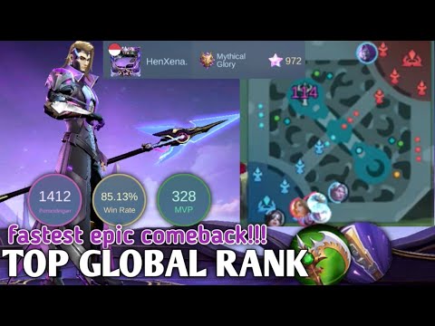 fastest epic comeback!!!gameplay top global rank by HenXena.!!!