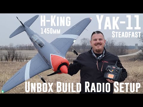 HobbyKing - H-King - Yak-11 - 1450mm - Unbox, Build, & Radio Setup