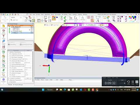 SURFACE MILLING   FINISH MILL LIMIT BY ANGLE CIMATRON
