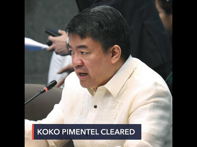 DOJ clears Pimentel of quarantine breach, shrinks scope of law