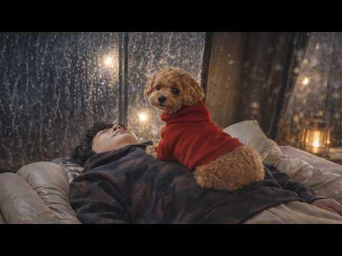 🌧️ Lluvia y viento en el bosque, camping tranquilo bajo la lluvia con mi perro | Rain Camping ASMR