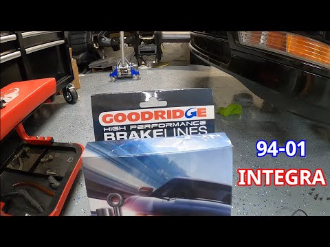 Stainless Steel Braided Brake Line INSTALL | Integra GSR