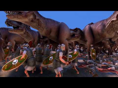 T-Rex Rempart! 400 T-Rex vs 21530 Romans | UEBS