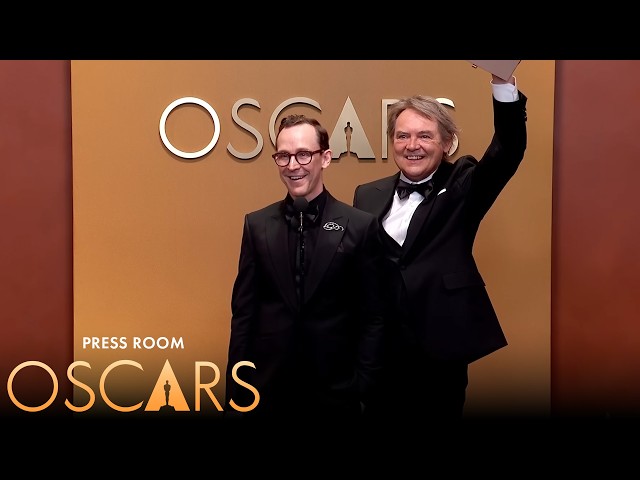 The Girl Who Cried Pearls Best Animated Short Film Press Room Speech | 98th Oscars (2026)