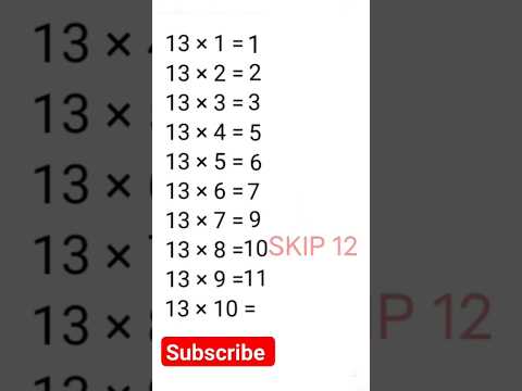 #tabletrick #13 #table trick of 13 #पहाड़ा #१३ #shortsfeed  #easy #table #trick