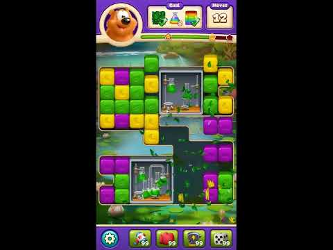 Toon Blast Level 7124 - NO BOOSTERS 🐻🐺🐱 | SKILLGAMING ✔️