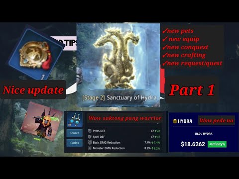 MIR4 HYDRA UPDATES PART 1 + NEW PET QUEST + EQUIP AND MANY MORE