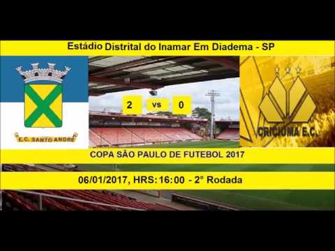 COPA SÃO PAULO DE FUTEBOL 2017 SANTO ANDRÉ-SP 2 X 0 CRICIUMA-SC
